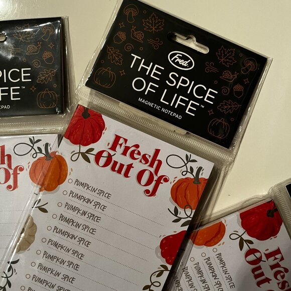 Thanksgiving Pumpkin Spice Magnetic Notebooks Set of 3 (hol/x) - Picture 5 of 12